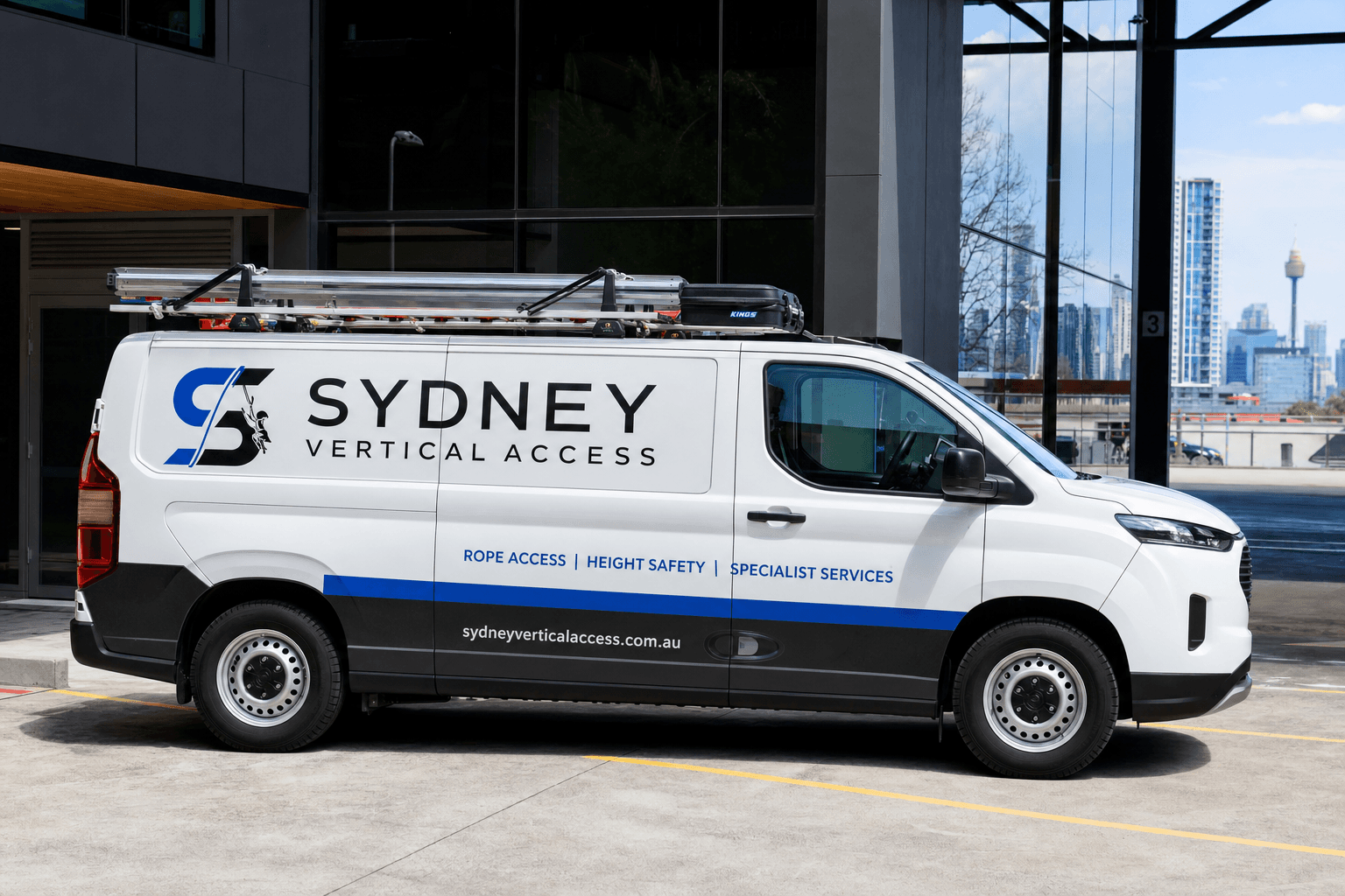 KeyTrade Rope Access service van in Sydney